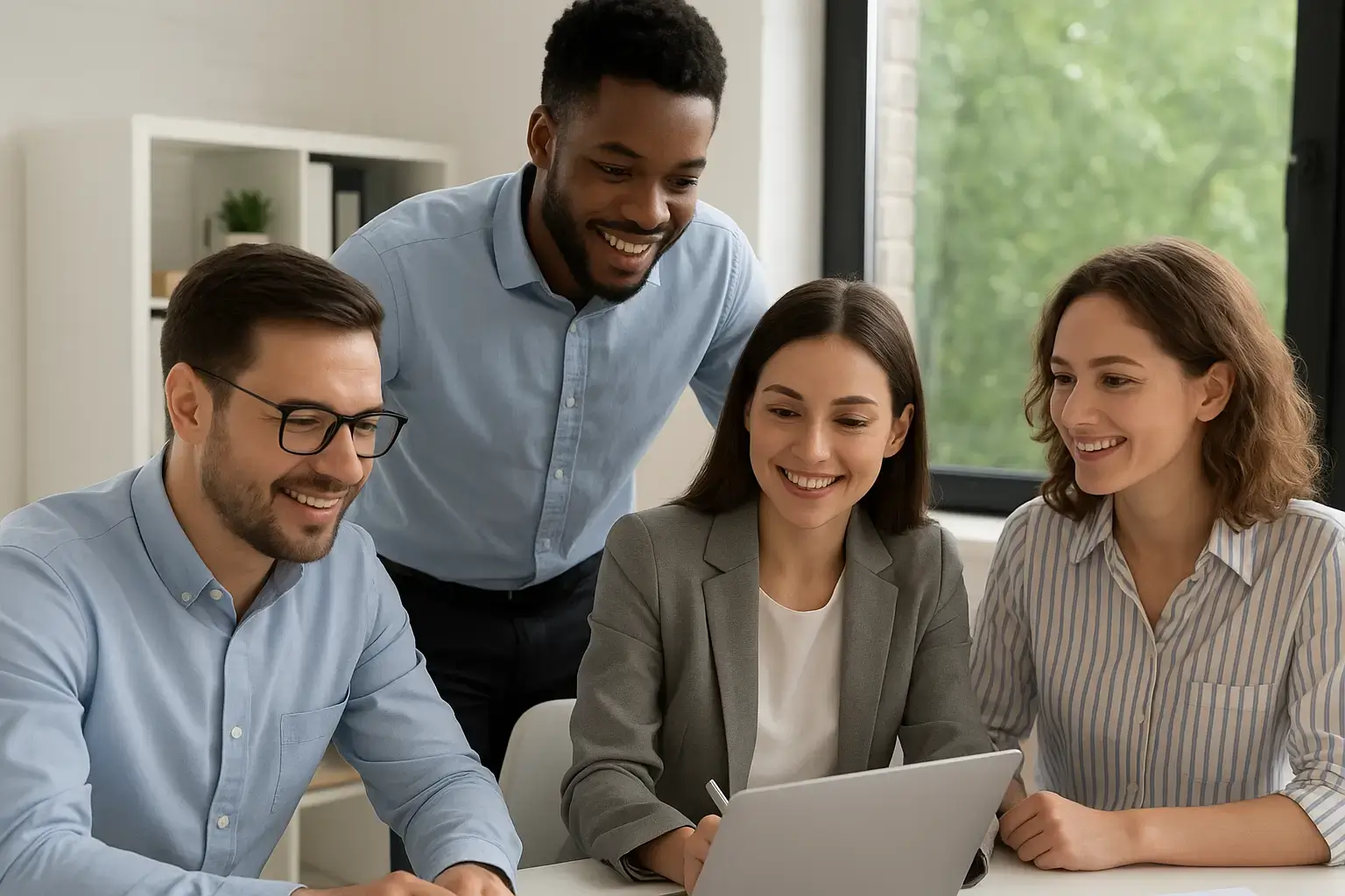 Vizlyx IT solutions team working on software development